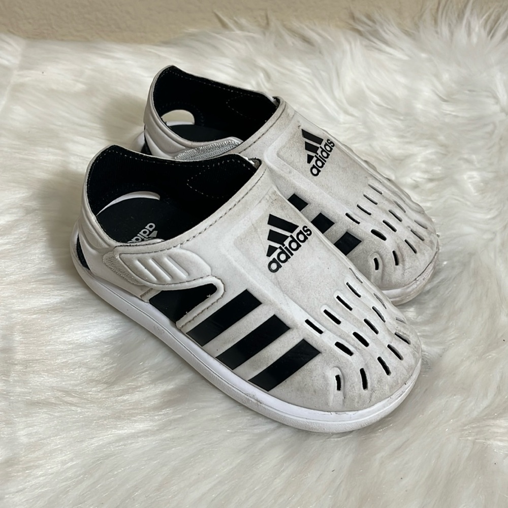 Adidas Black White Sandals